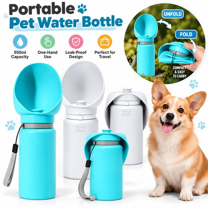 Folding Pet Outdoor Walking Mug Portable Travel Water Bottle Puppy Cats Dogs Drinking Water Dispenser Cup Supplies